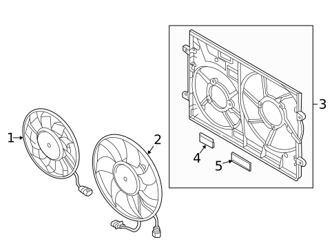 Cooling Fan for 2018 Audi TTS Quattro #1