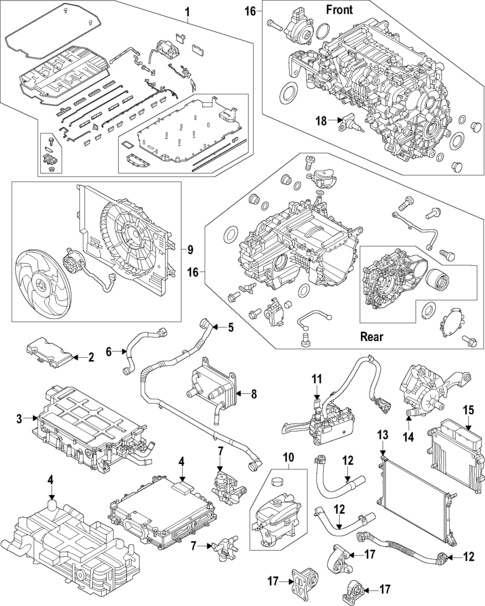 Traction Motor Components for 2024 Kia EV9 #0