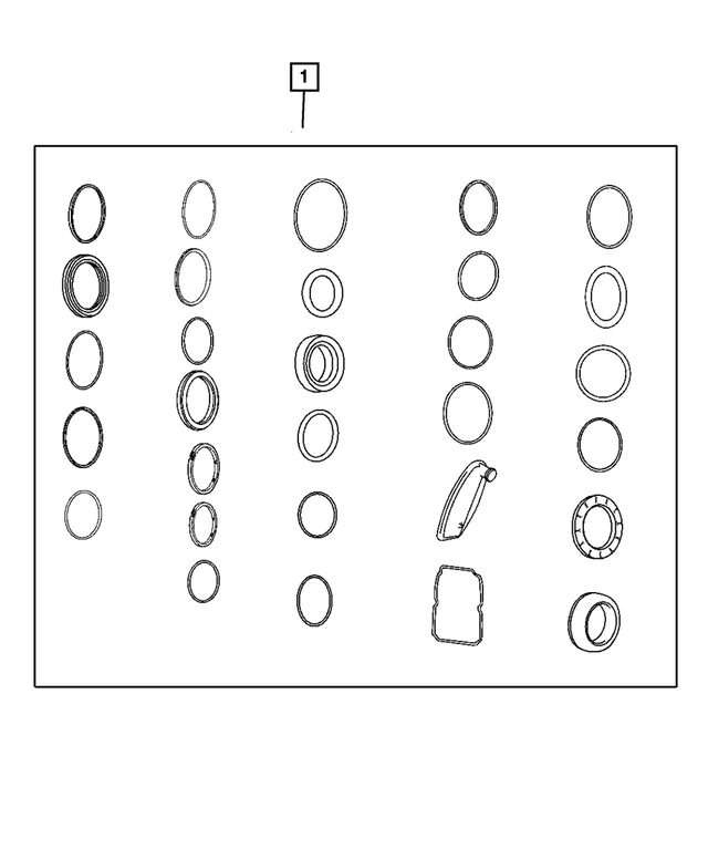 5080067AA - NAG1; W5A380; 5-Speed; Automatic Transmission: Transmission Gasket Package for Chrysler: Crossfire | Dodge: Sprinter 2500, Sprinter 3500 Image