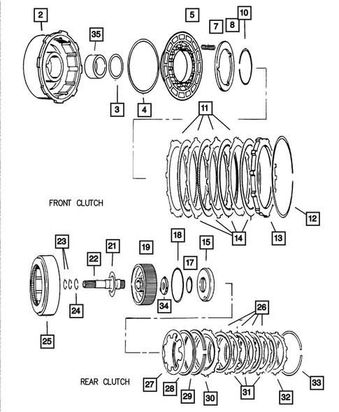 Gear Train for 2002 Dodge Dakota #1