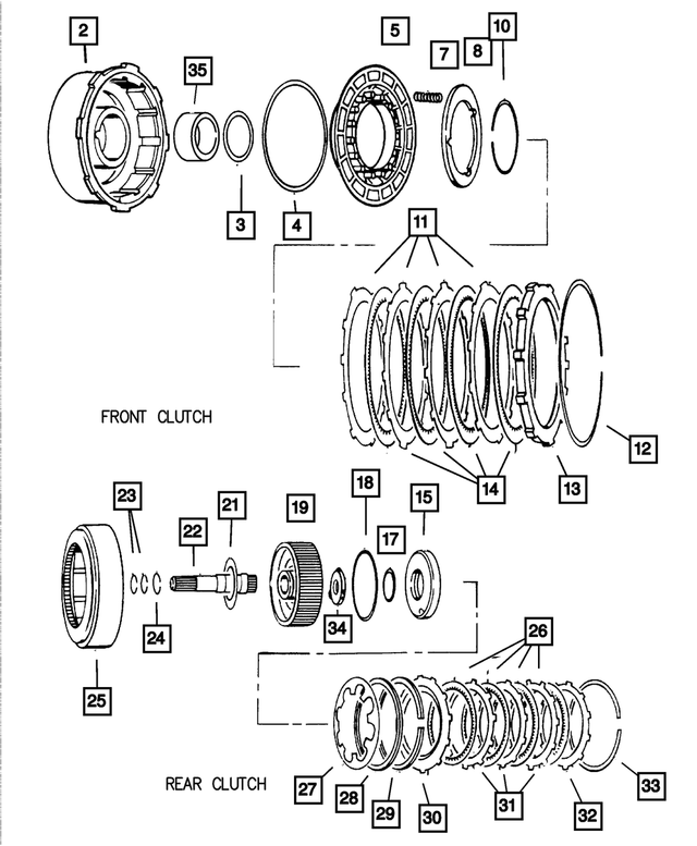 5072862AB - Automatic Transmission 4 Speed: Front Clutch Retainer Package for Mopar Image image