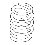 1J0411105BK - Suspension: Spring for Volkswagen: Golf, Jetta Image