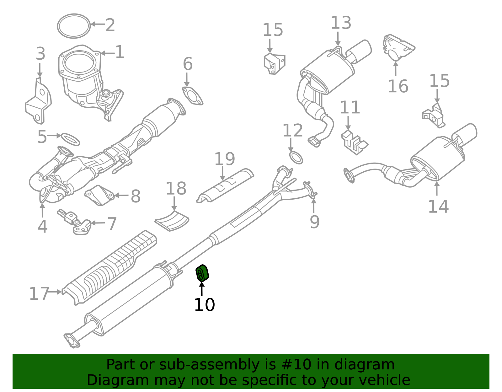 2009-2025 Nissan Exhaust System Hanger 20651-JN01A | OEM Parts Online