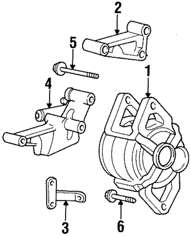 53010048 - Electrical: Alternator Upper Bracket for Mopar Image