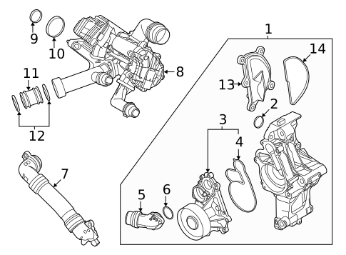 Water Pump for 2020 BMW Z4 #0