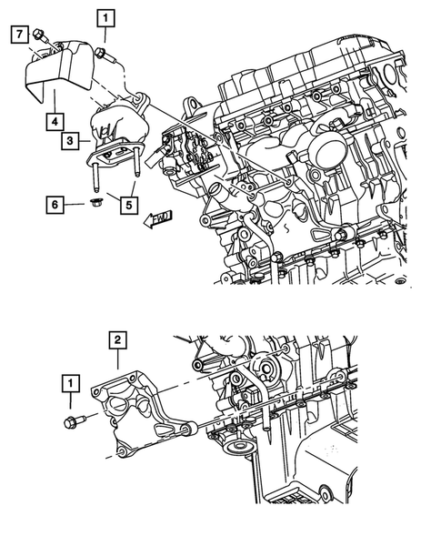Engine Mounting for 2009 Dodge Challenger #1