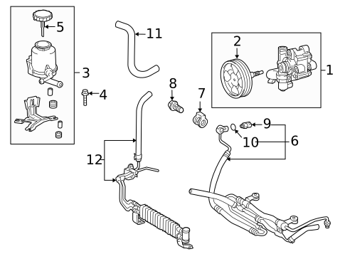 Power Steering Pump & Cooler Lines for 2019 Lexus LX570 #0