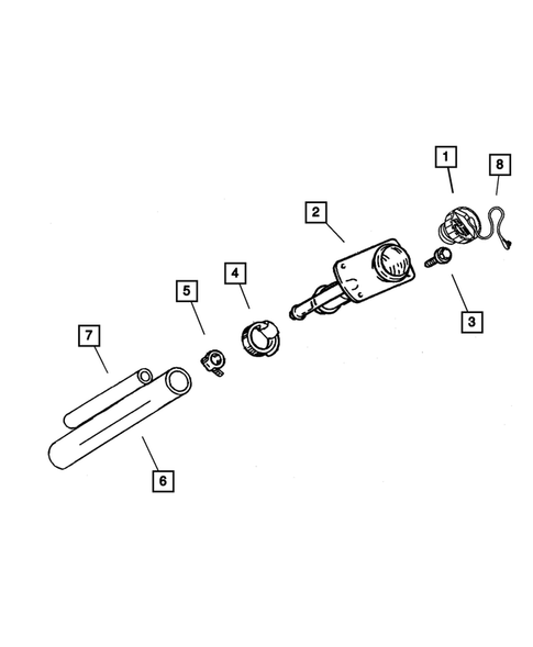 Fuel Tank Filler Tube for 2003 Jeep Grand Cherokee #0