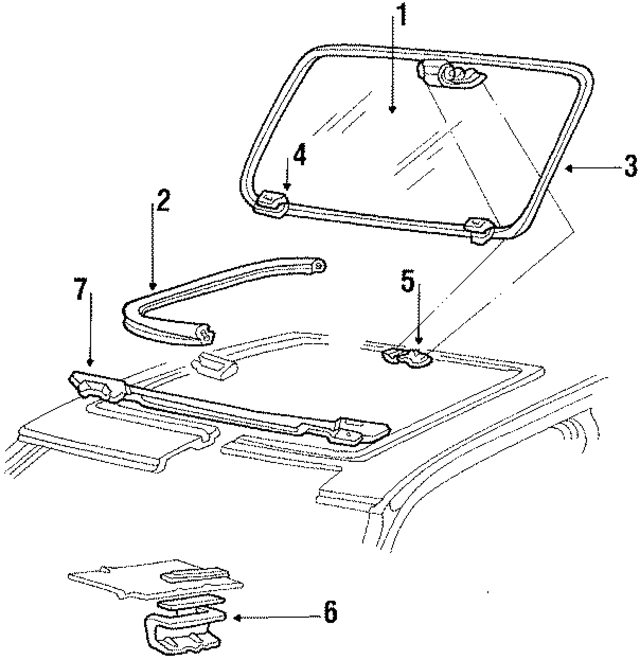 4172849 - Body: Glass &amp; Frame Seal for Mopar Image