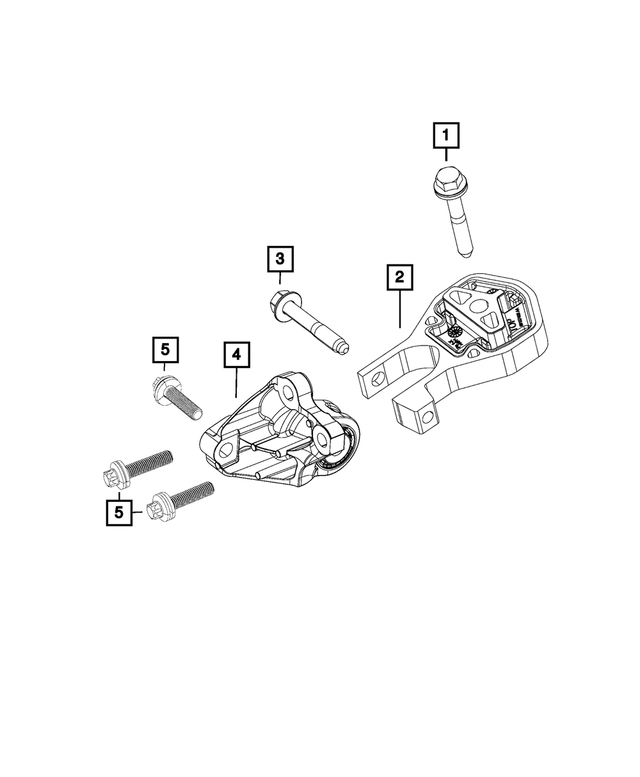 6510664AA - 3.6L Gas; Engine: Hex Flange Head Bolt, Mounting for Mopar Image image