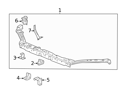 Radiator Support for 2019 Buick Encore #0