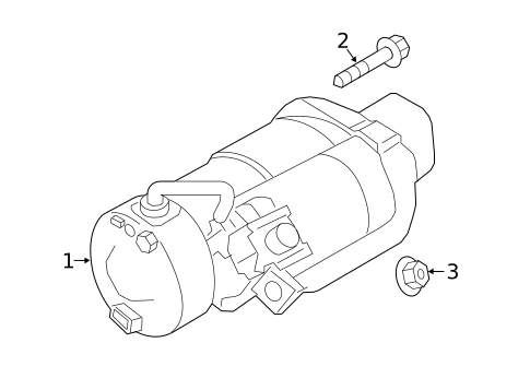 Starter for 2019 INFINITI Q70 #1