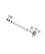 52111372AD - Rear Axle; Corporate 235 MM; Differential and Drive Line: Axle Rear Shaft, Right for Mopar Image