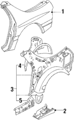 FBY470400E - Body: Quarter Panel for Mazda: RX-7 Image