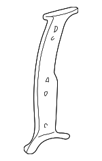 15645693 - Body: Pillar Trim for Chevrolet: C2500, C3500, K2500 Pickup, K3500 Pickup, Suburban C1500, Suburban C2500, Suburban K1500, Suburban K2500 | GMC: C2500 Pickup, C3500 Pickup, K2500 Pickup, K3500 Pickup, Suburban C1500, Suburban C2500, Suburban K1500, Suburban K2500 Image