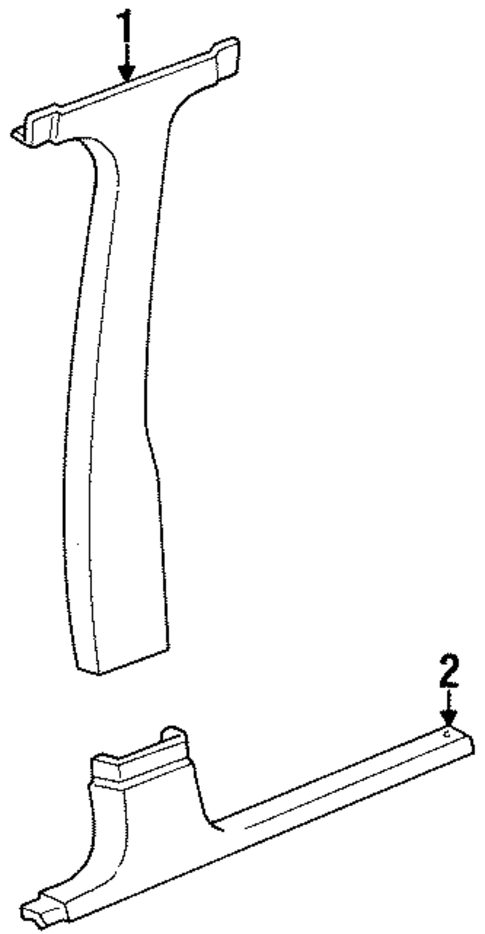 Interior Trim - Pillars for 1993 Pontiac Grand Prix #0