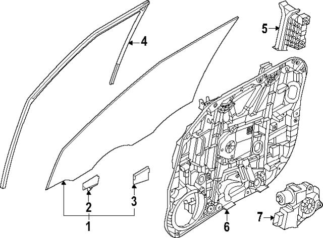 82460DO210 - : Window Motor for Kia Image