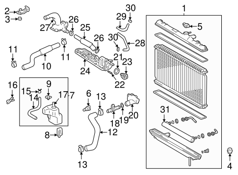 Re:Qです。 Radiator - 2002 Lexus ES300 | O'Reilly Auto Parts