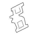 99635195901 - Brakes: Disc Brake Anti-Rattle Clip for Porsche: 718 Boxster, 718 Cayman, 911, Boxster, Cayman Image