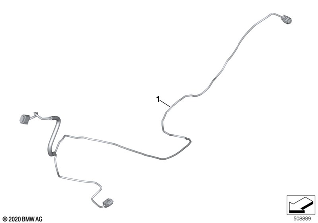 61121540933 - General Electrical System: Line for Keyless Ride - L=645Mm for BMW-Motorrad Image image