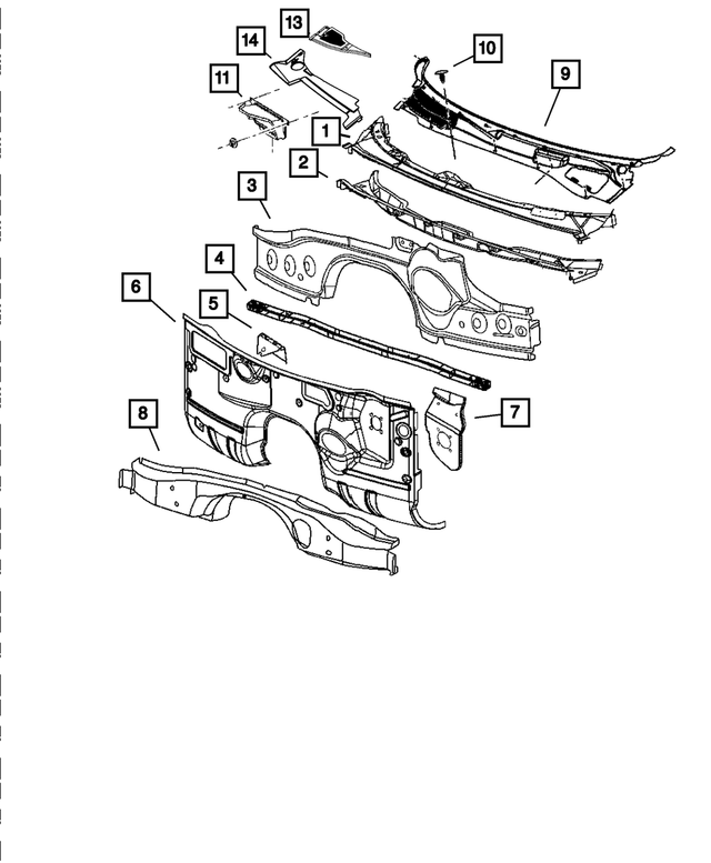 68058891AF - Body Sheet Metal Except Doors: Wheelhouse Brace for Mopar Image image