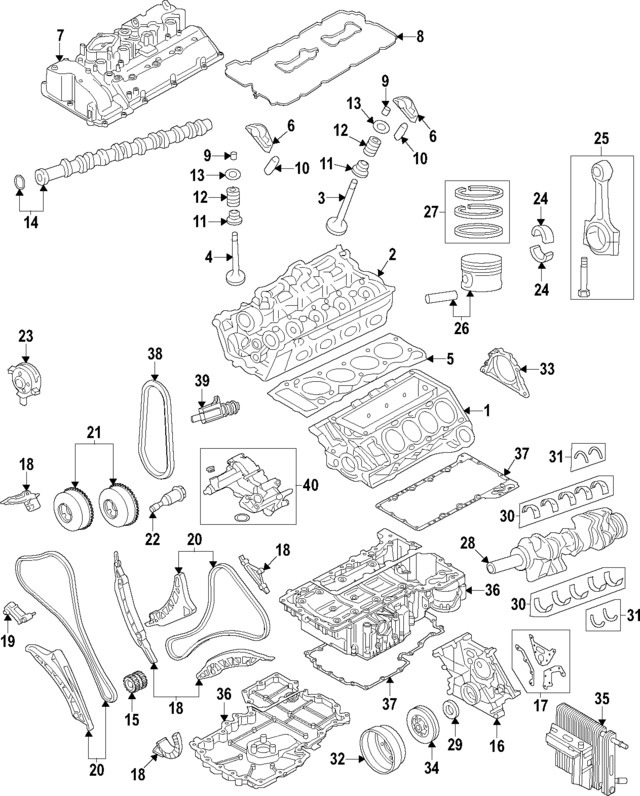 11125A5CF73 - Engine: Cylinder Head for BMW Image