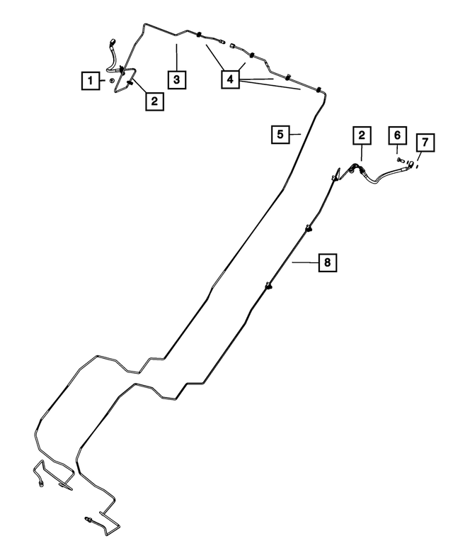 52109854AF - Brakes: Brake Tube And Hose for Mopar Image