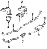 174107A240 - Exhaust: Front Pipe for Toyota Image image