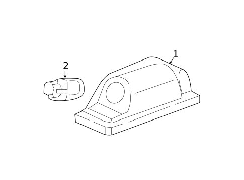 License Lamps for 2021 Chevrolet Bolt EV #0