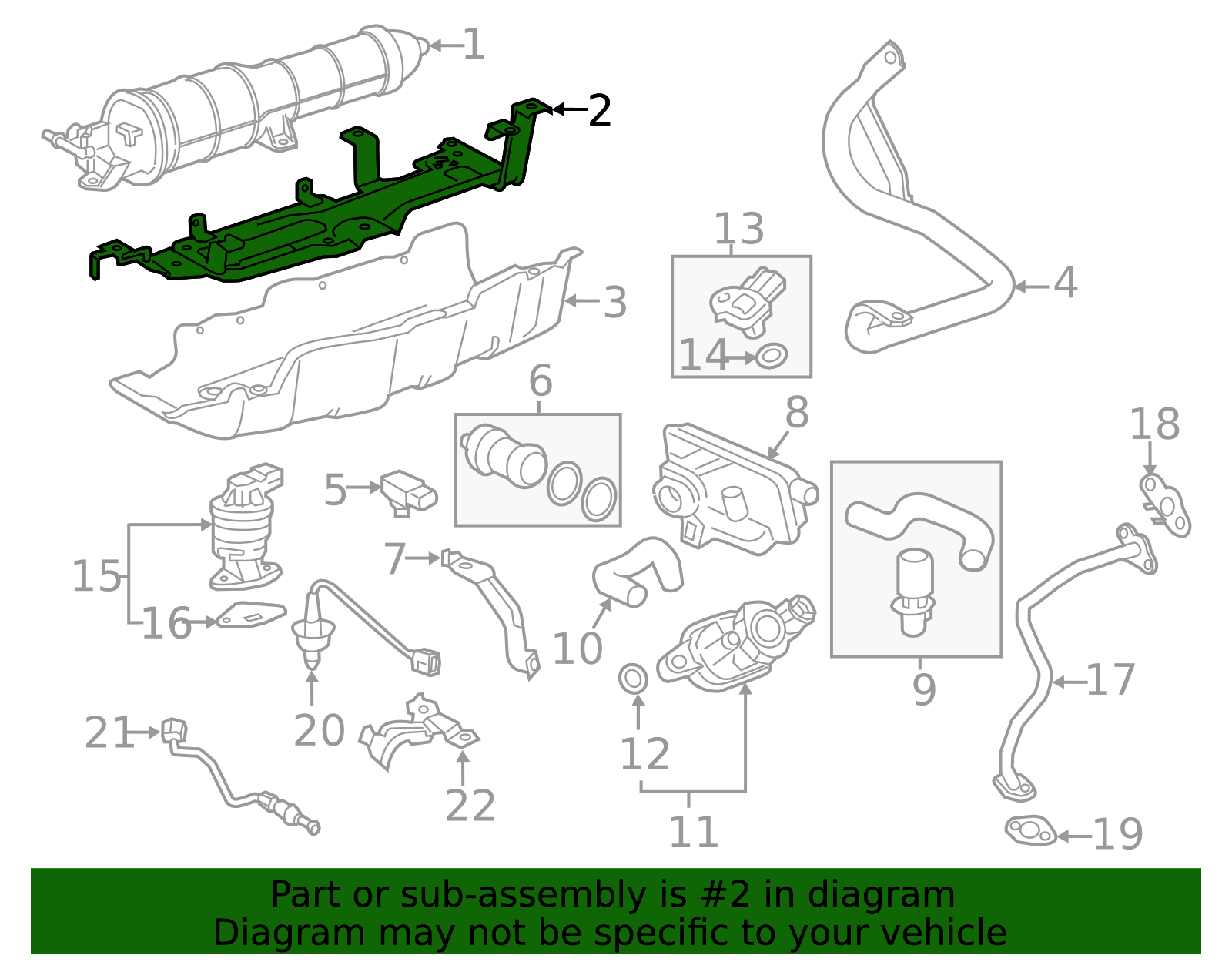 17358-T7X-A00 - 2016-2022 Honda HR-V - Bracket Canister | Genuine Honda ...