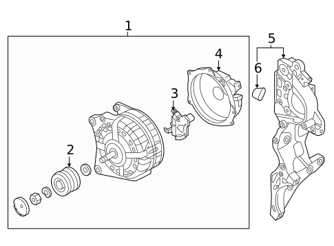 Alternator for 2015 Volkswagen Jetta #1