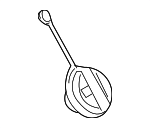 10326370 - Fuel System: Fuel Cap for Buick: LeSabre, Rainier, Rendezvous | Cadillac: CTS, DeVille | Chevrolet: Astro, Cavalier, Classic, Corvette, SSR, Trailblazer, Trailblazer EXT | GMC: Envoy, Envoy XL, Envoy XUV, Safari | Oldsmobile: Alero, Bravada | Pontiac: Grand Am Image