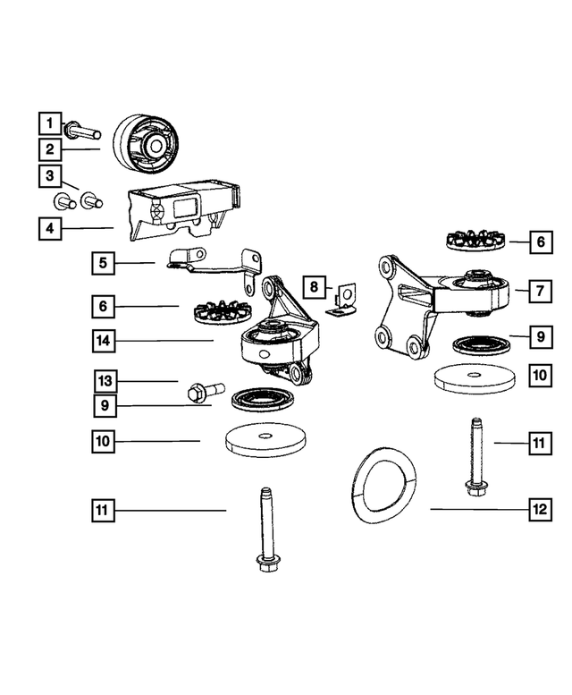 « 5273464AA – Rear Axle : Essieu Amortisseur pour Mopar Image »