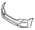 51119852206 - Body: Bumper Cover for BMW: 530e, 530e xDrive, 530i, 530i xDrive, 540i, 540i xDrive, M5, M550i xDrive Image