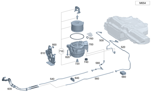 Fuel Lines for 1985 Mercedes-Benz 300CD #0
