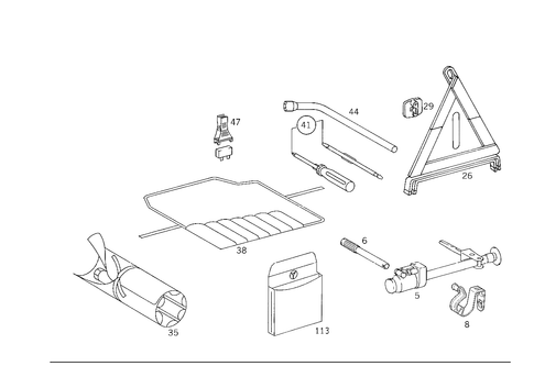 Tools and Accessories for 1999 Mercedes-Benz E430 #3