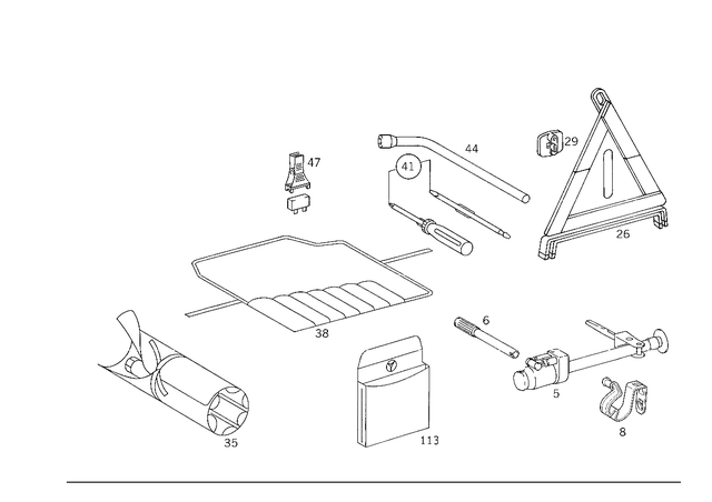 1245849817 - Tools and Accessories: Plate for Mercedes-Benz Image image