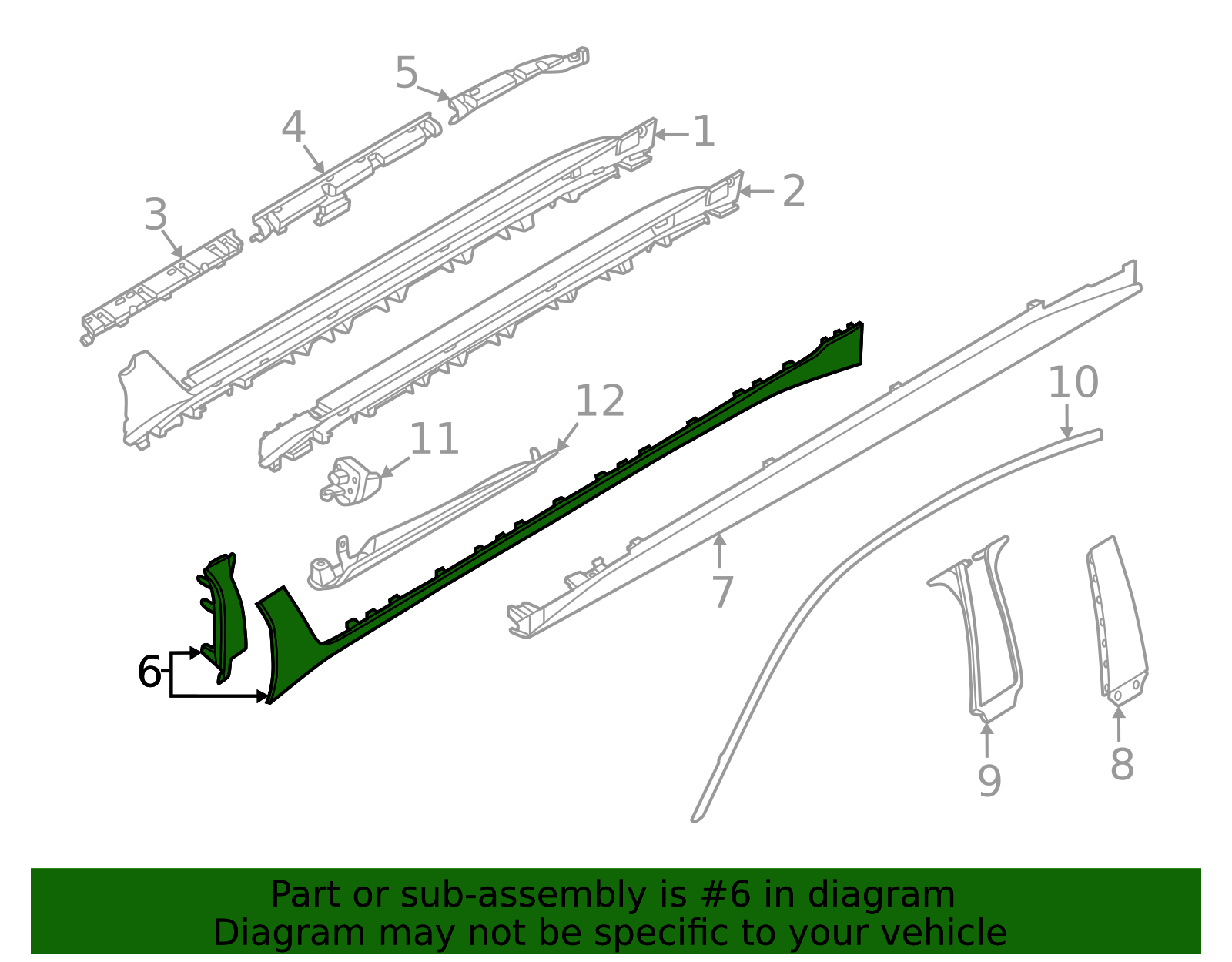 2022-2026 BMW Rocker Panel Guard 51175A1D994 | OEM Parts Online
