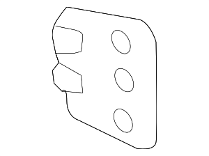 4G0807277 - : Bumper Cover Retainer Plate for Audi: A6, A6 Quattro, S6 Image