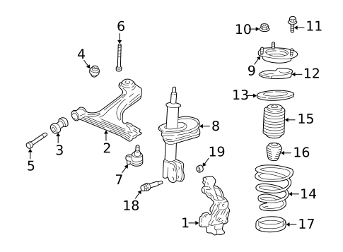 Suspension, Springs & Related Components for 2003 Oldsmobile Alero #0