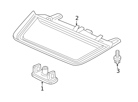High Mounted Stop Lamp for 2019 Acura TLX #0