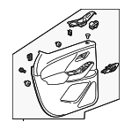 85106724 - : Door Trim Panel for Chevrolet: Traverse, Traverse Limited Image