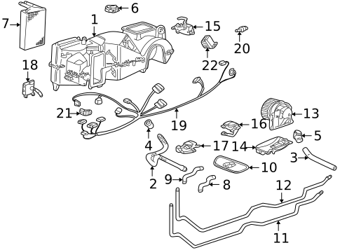 Evaporator & Heater Components for 1999 Porsche 911 #0