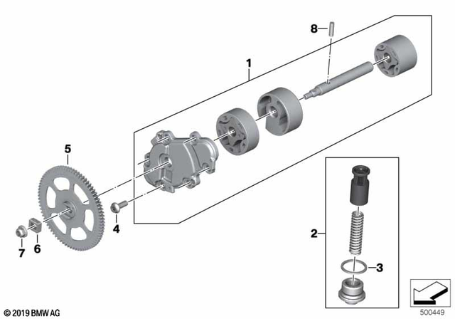 11418394434 - : Oil Pump for BMW-Motorrad Image
