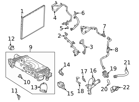 Intercooler for 2023 Land Rover Range Rover Velar #6