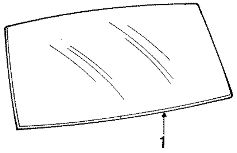 Glass - Windshield for 1992 Ford Ranger #0