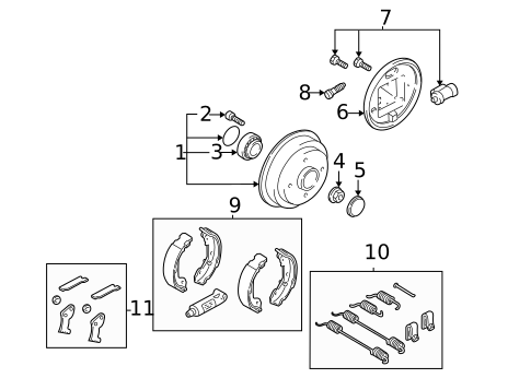 thumbnail interactive-video image 1 of Pair Of Rear Struts & Shock Absorbers Assembly For 2000-2011 Ford Focus 2.0L 1 of 6