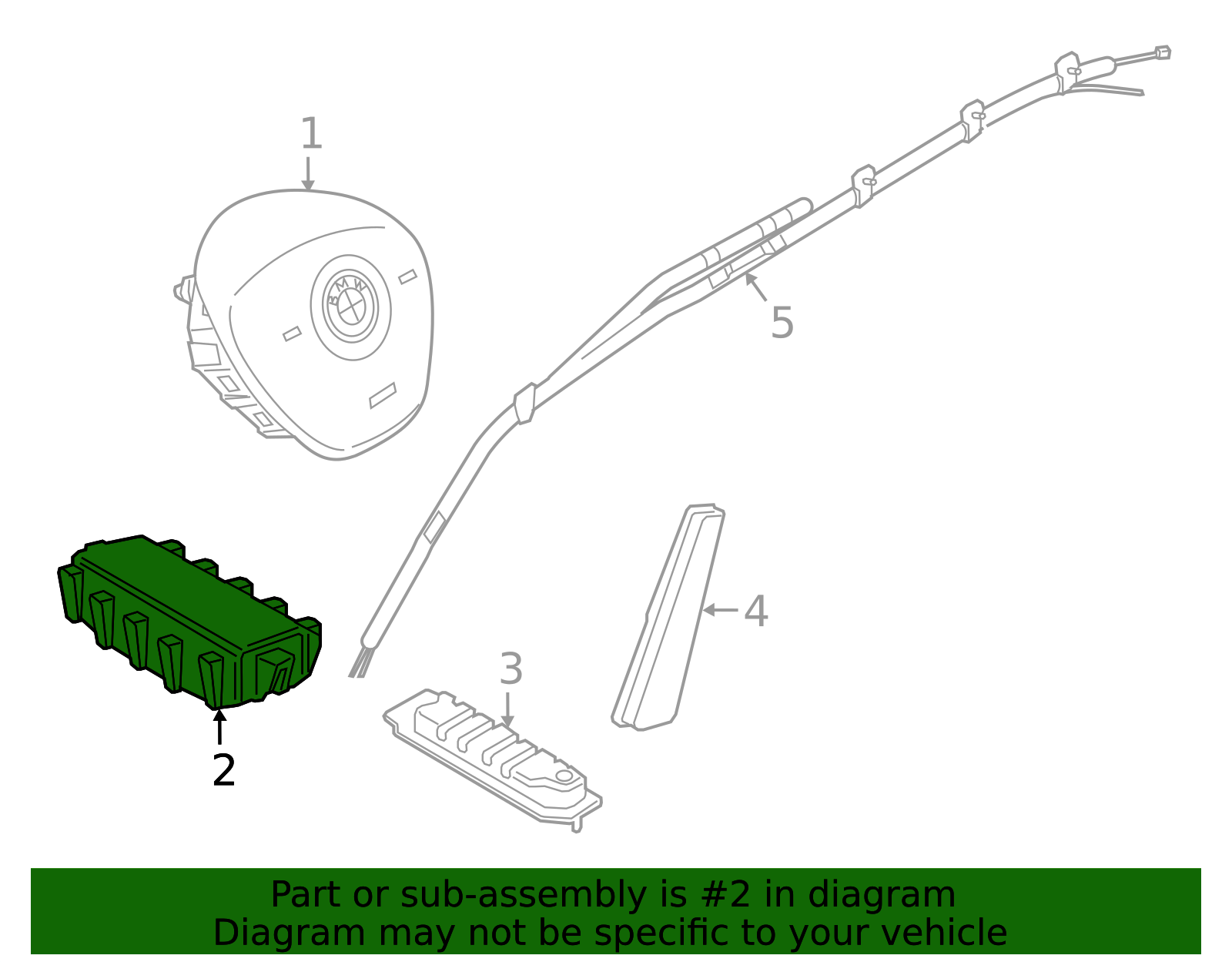Passenger Inflator Module - BMW (72-12-9-384-458)