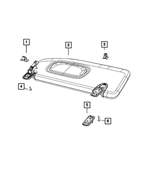 5SY76DX9AE - Interior Trim: Visor, Left for Jeep: Compass Image