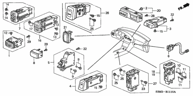 Switch for 2003 Acura CL #0